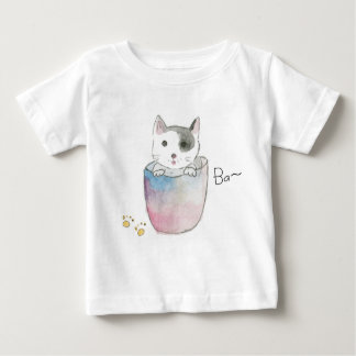 CAMISETA PARA BEBÊ いたずら子猫のご挨拶