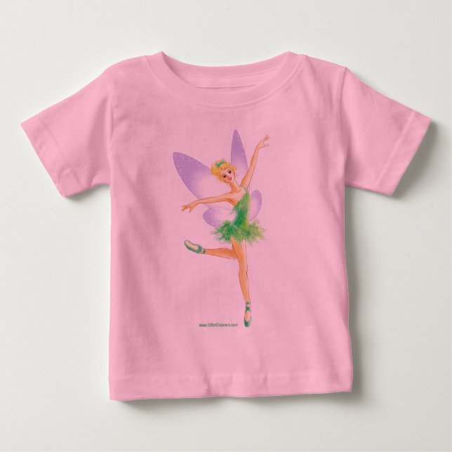 CAMISETA PARA BEBÊ バレエフェアリー (Frente)