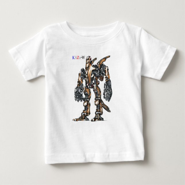 CAMISETA PARA BEBÊ 作品番号00006　「祭事用と思われる謎の機体」 ベビーTシャツ (Frente)