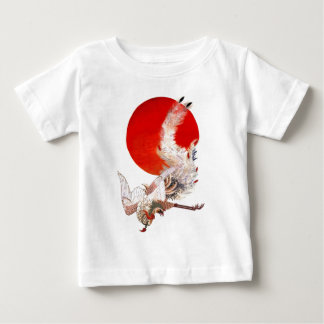 CAMISETA PARA BEBÊ 旭日鳳凰　伊藤若冲　鳳凰　日本