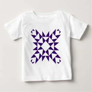 Camiseta Para Bebê 01 decorativos - Profundamente - roxo