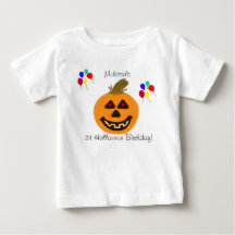 1º Aniversário no Halloween Balões de Abóbora Nome