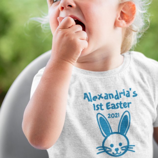 Camiseta Para Bebê 1º Páscoa do Bebê (Criador carregado)