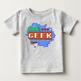 Camiseta Para Bebê 100% Geek