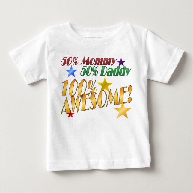 Camiseta Para Bebê 100% Incrível! (Frente)