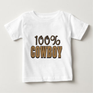 Camiseta Para Bebê 100 Por Cowboy