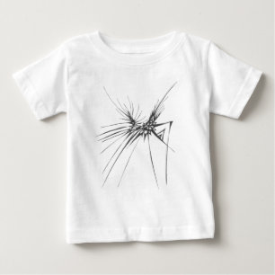Camiseta Para Bebê 104 Arte de Tatuagem Tribal Abstrata Preto e Branc