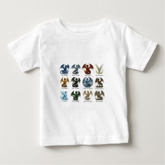 Camiseta Para Bebê 12 Dragons - dnd inspired 