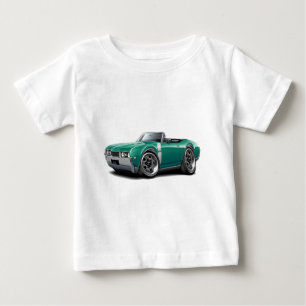 Camiseta Para Bebê 1968 Convertible Cerceta-Branco dos velhos 442