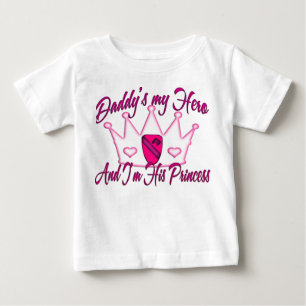 Camiseta Para Bebê 1rua Cav Pai Princesa