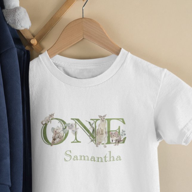Camiseta Para Bebê 1rua Primeiro Aniversário na Austrália (Criador carregado)