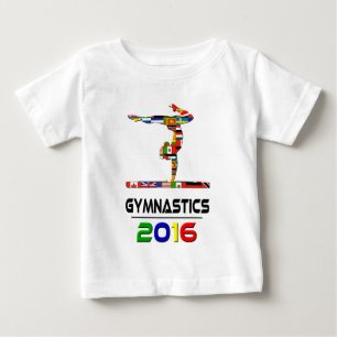 Camiseta Para Bebê 2016: Ginástica