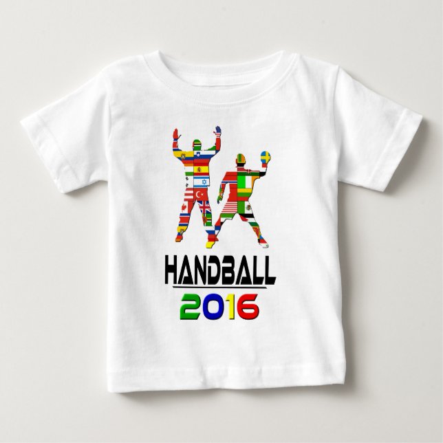 Camiseta Para Bebê 2016: Handball (Frente)
