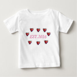 Camiseta Para Bebê 2016 Toddler Tee Estabelecido, 1rua Yea Aniversári