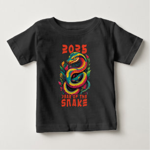 Camiseta Para Bebê 2025 Ano Da Cobra