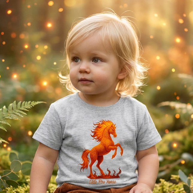 Camiseta Para Bebê 2026 Year of the Fire Horse Chinese Zodiac (Criador carregado)
