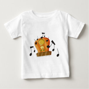 Camiseta Para Bebê 20 de agosto, dia de rádio nacional