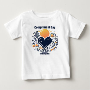 Camiseta Para Bebê 24 de janeiro - Dia do Cumprimento