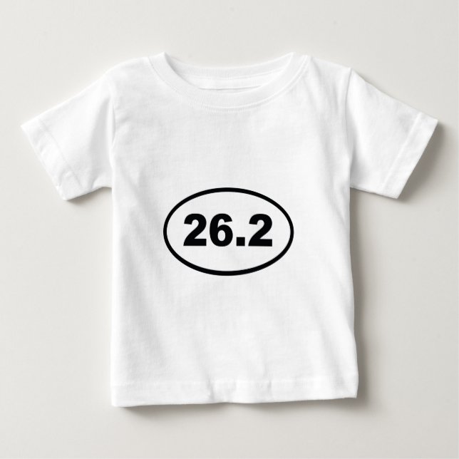 CAMISETA PARA BEBÊ 26.2 (Frente)