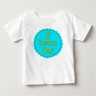 Camiseta Para Bebê 2 anos equipamento velho do bebê de cerceta & de