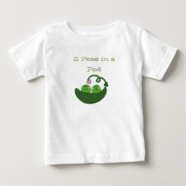 Camiseta Para Bebê 2 Ervilhas num transplante