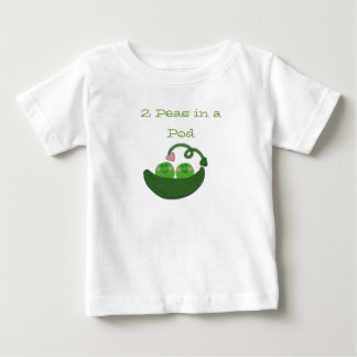 Camiseta Para Bebê 2 Ervilhas num transplante