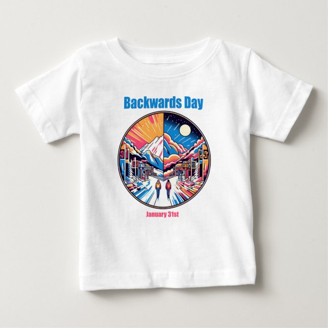 Camiseta Para Bebê 31 de janeiro - Dia Anterior (Frente)