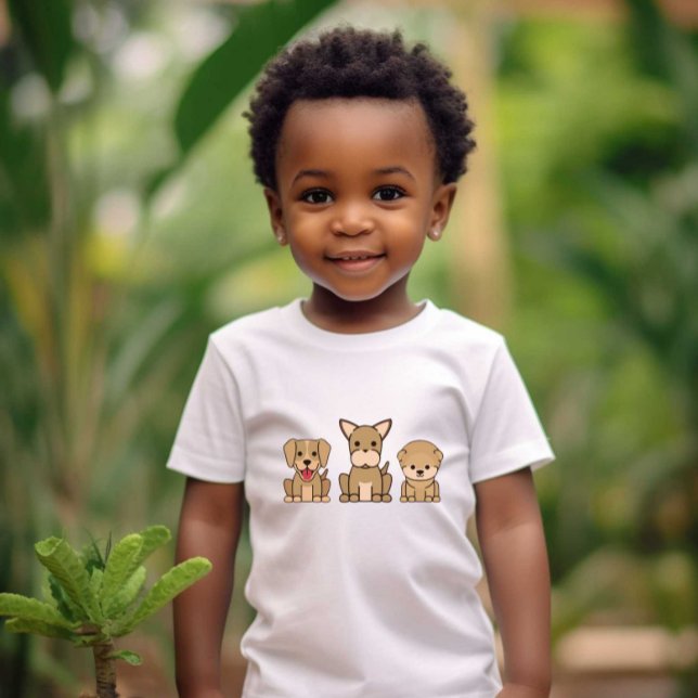 Camiseta Para Bebê 3 Impressão branco de animais de estimação Camiset (Criador carregado)