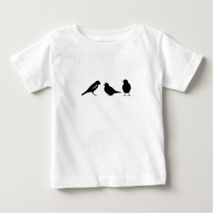 Camiseta Para Bebê 3 pássaros pequenos pelo erndub