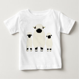 Camiseta Para Bebê 3 Valais Black Nose Shea