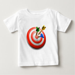 Camiseta Para Bebê 3D arremessa o TShirt do bebê do BullsEYE