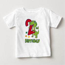 Camiseta Para Bebê 3rd birthday dinosaur