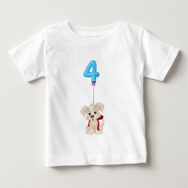 Camiseta Para Bebê 4 anos (Frente)