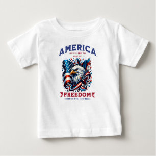 Camiseta Para Bebê 4 de julho de American Eagle Sublimation-61901