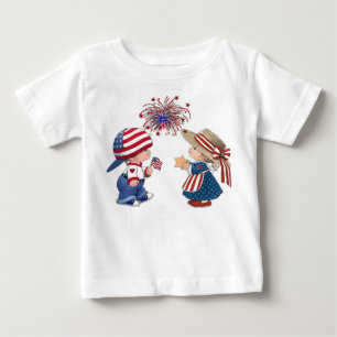 Camiseta Para Bebê 4 de julho Infante
