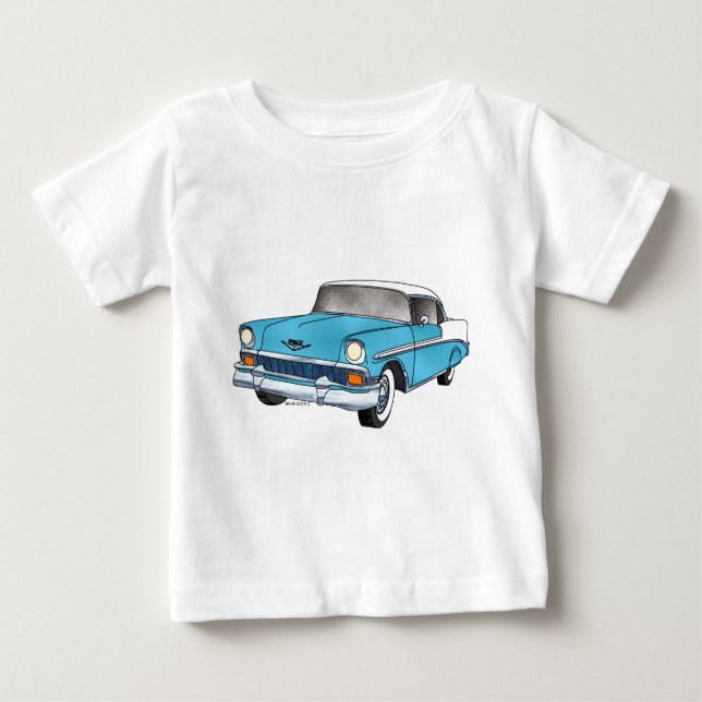 Camiseta Para Bebê 57 Chevrolet Belair (Frente)
