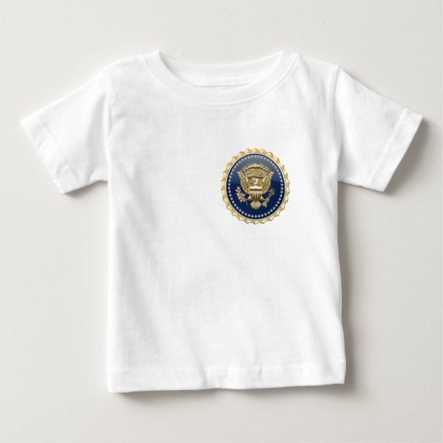Camiseta Para Bebê [600] Crachá de serviço presidencial [PSB] (Frente)