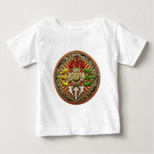 Camiseta Para Bebê [600] Tibetano - Dupla Dorje Mandala