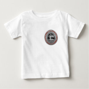 Camiseta Para Bebê [600] Treasure Trove: Árvore Celta da Vida [Prata
