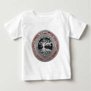 Camiseta Para Bebê [600] Treasure Trove: Árvore Celta da Vida [Prata