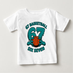 Camiseta Para Bebê 67 Basquete Seis Sete Esportes Meme