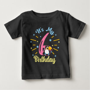 Camiseta Para Bebê 6 de Bairro Bonito Turiano de 6 Anos
