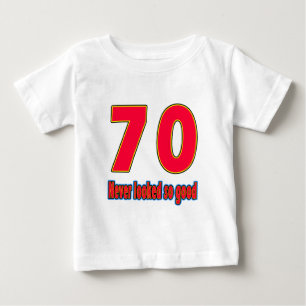 Camiseta Para Bebê 70 tão bons designs nunca olhados do aniversário