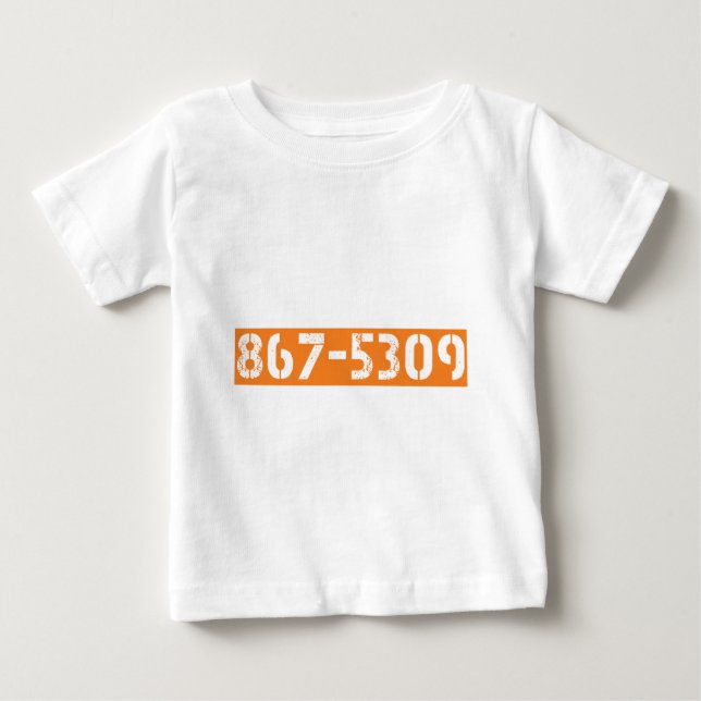 CAMISETA PARA BEBÊ 867-5309 (Frente)