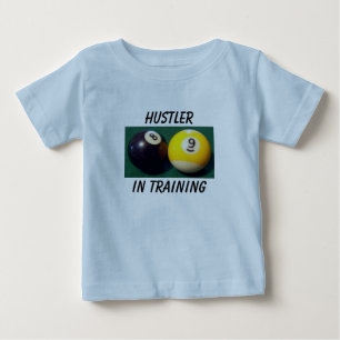 Camiseta Para Bebê 8-Ball 9-Ball