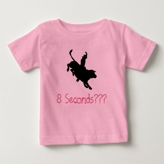 Camiseta Para Bebê 8 segundos? (Frente)
