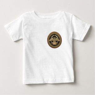 Camiseta Para Bebê [900] Águia Imperial Romana Dourada sobre o Medal