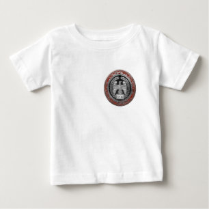 Camiseta Para Bebê [900] Águia Imperial Romana Silver
