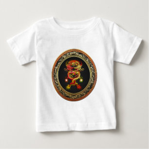Camiseta Para Bebê [900] Dragões vermelhos e amarelos