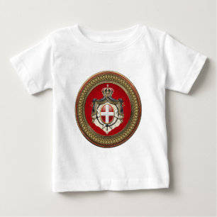 Camiseta Para Bebê [900] Ordem de Malta - Casaco de armas SMOM